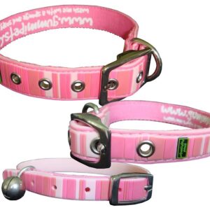 Gummi Collars - Pink Stripes